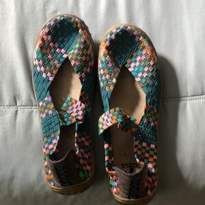 Corkys Multicolor Woven Sandals